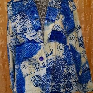 Artistic patterned jacket cotton